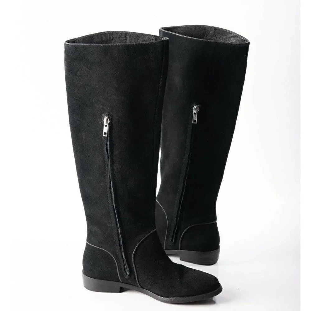 UGG® Womens Gracen Suede Block Heel Riding Boots